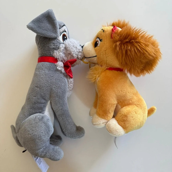 Disney Other - Disney-Lady and the Tramp-Kissing-Magnet-Spaghetti-Plush